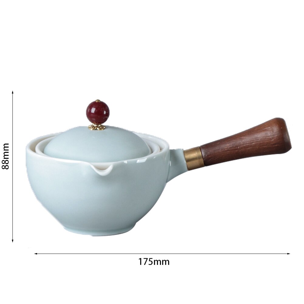 360 ° Roterende Keramische Theepot Theewaar Draagbare Chinese Gongfu Kung Fu Thee Cup Set Cradle-Type Semi-Automatische Thee Maker thee Set: I