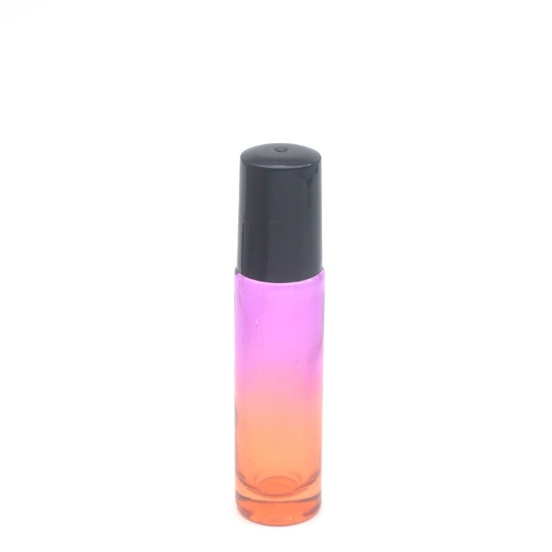 3 pièces dégradé coloré 10cc épais verre rouleau bouteille vide parfum huile essentielle Test bouteille 10ml Roll-On flacon: C10