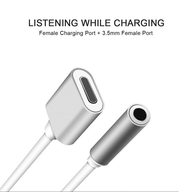 2 In 1 Adapter Splitter Kabel Voor Apple Iphone 13 12 11 Pro Max Xs Xr X Verlichting Om 3 5 Mm Jack Adapter Opladen Audio Connector