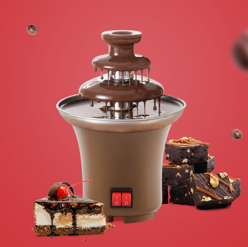 Rotating Chocolate Fountain Melting Machine With Heating Function Chocolate Fondue tempering Machine