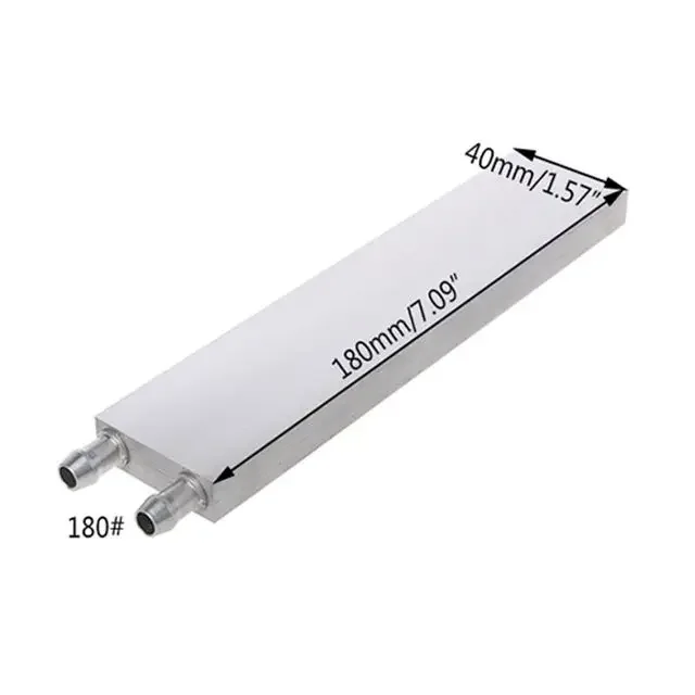 Aluminium Wasser kühl Block Kühlkörper für PC Laptop CPU Kühler Kühler 40/80/120/160/180/200/240mm: Schwarz