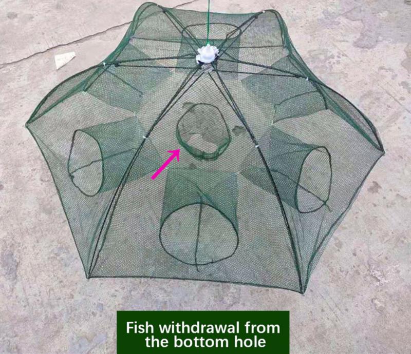 Fishing Net Collapsible Trap Cast Keep Net Crab Crayfish Lobster Catcher Pot Trap Fish Net Eel Prawn Shrimp Fishing Accessories