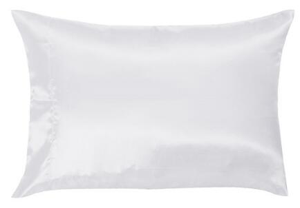 1pc rene silke satin pudebetræk silkeblødt pudebetræk: Hvid