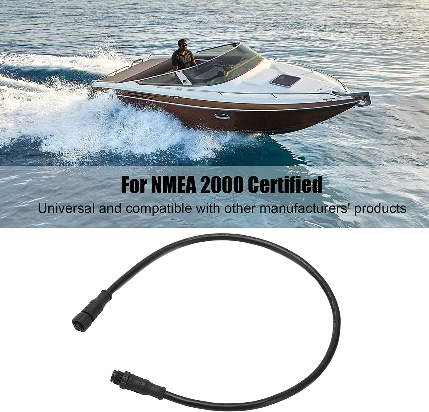 Matsutec 0.5Meter 5pin NMEA 2000 (N2K) 1/2 Meter, Backbone or , Cable for Lowrance Simrad B&G Navico & Garmin