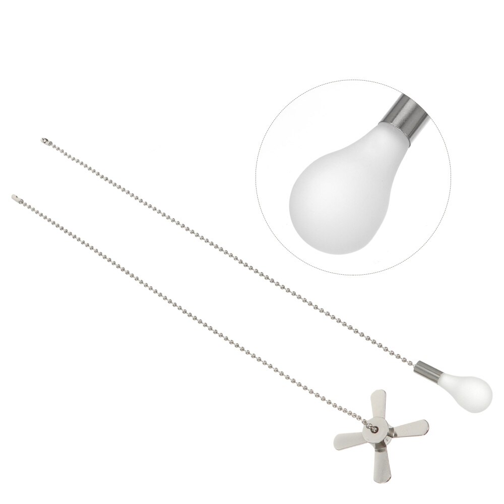 2pcs Ceiling Fan Chain Fan Pendant Chain Extender for Home Office