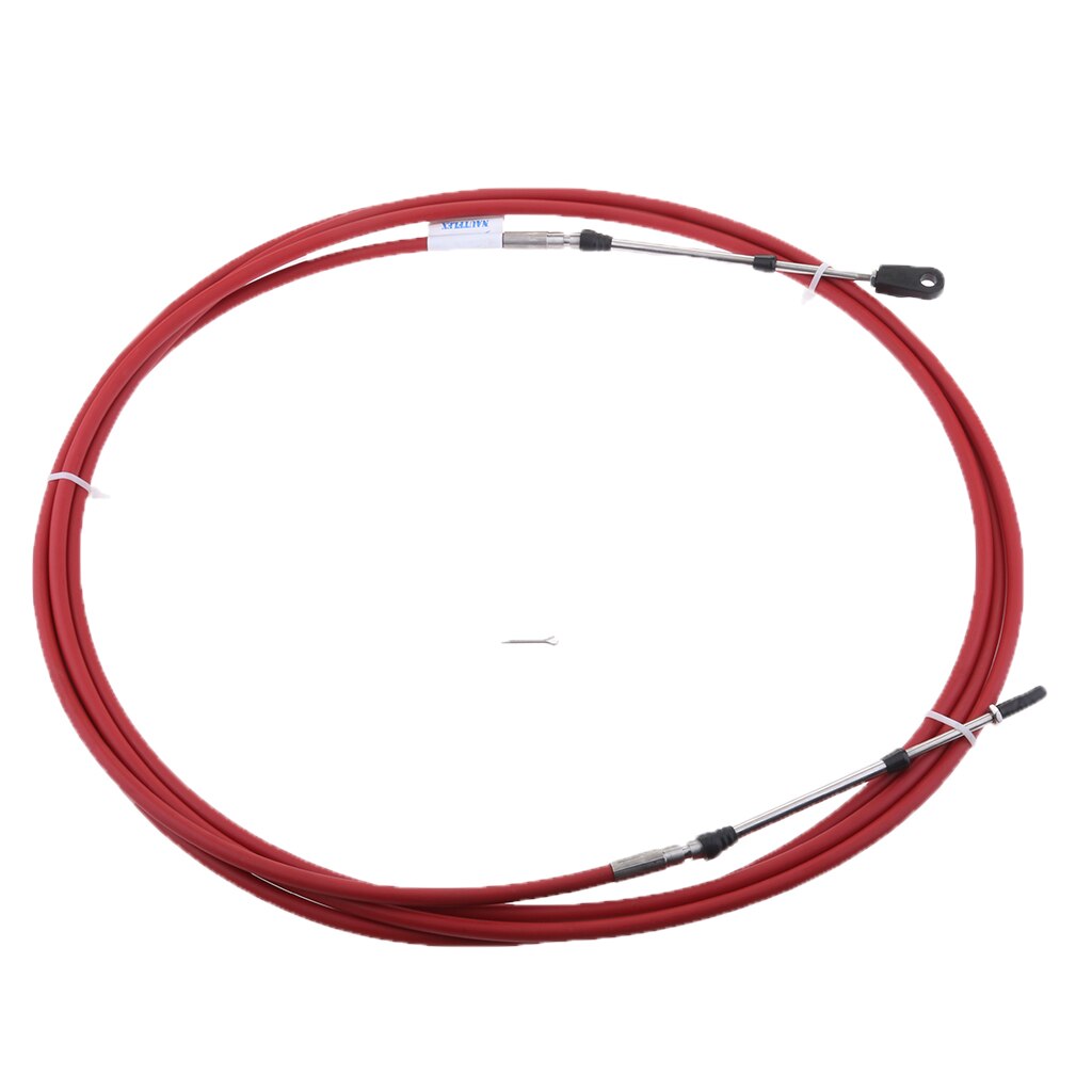 2x Universal Throttle Control Cable Red for Marine Boat Motor Outboard 10FT