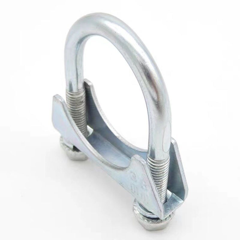 1Pcs Gelden Hij Auto Uitlaatpijp Link Klem Rvs Pijp Vaststelling Throat38mm-76mm