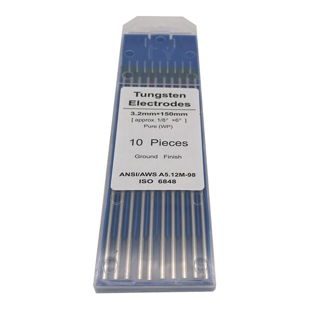 1 Pack Pure Tungsten Electrodes WP Durable Ground Finish Tungsten Electrode Welding Electrode for Arc Welding TIG: Silver 2
