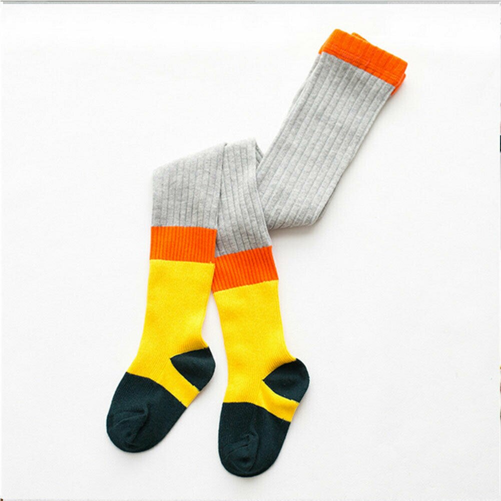 Peuter Baby Girl Kid Stijl Knie Hoge Base Kleur Gestreepte Herfst Sok: d / S