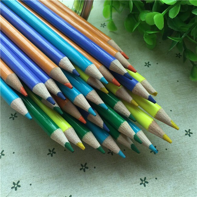Holbein – crayons de couleur à l'huile, expert en bois, 17.6cm, facile à tracer, 48 pièces,