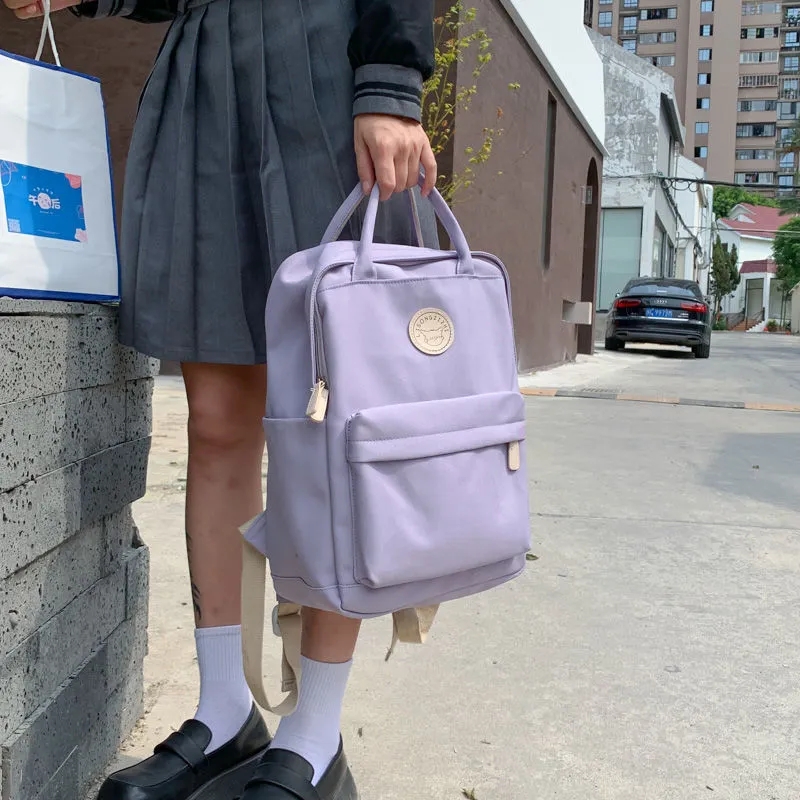 Cool Student Female Backpack Waterproof Cute Women School Bag Lady Laptop White Book Kawaii Girl College Backpack Travel