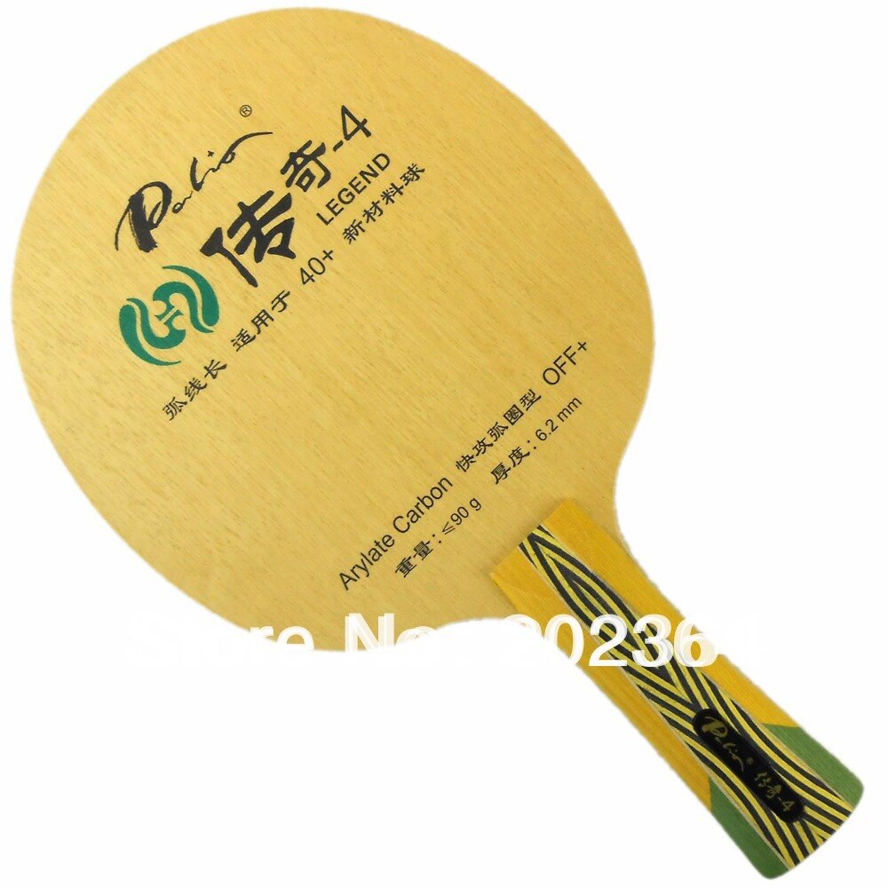 Palio Legend-4 (Legend4, Legend 4) 5 Houten + 2 Arylaat-Carbon (Off +) Tafeltennis Blade Voor Ping Pong Racket