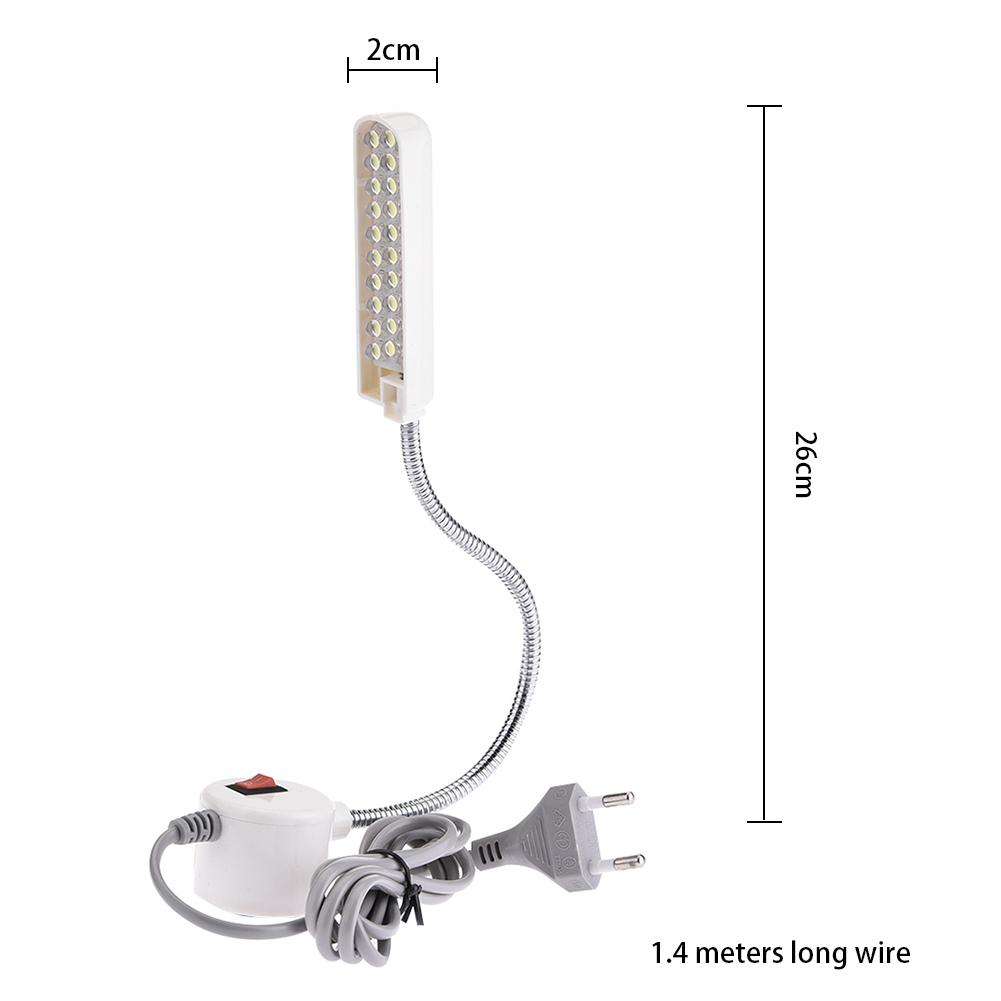 Nyeste 12/20/30 led bærbare symaskine lys led lys magnetisk montering base svanehals lampe til al symaskine belysning