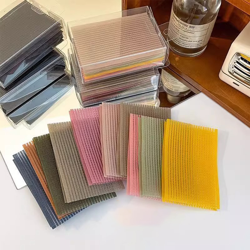 10 Uds. De flequillo de Color sólido, postes de pasta mágica, pegatina para el cabello, Clip para mujer, maquillaje facial, parche de Velcro, accesorios para el cabello, herramientas de estilismo