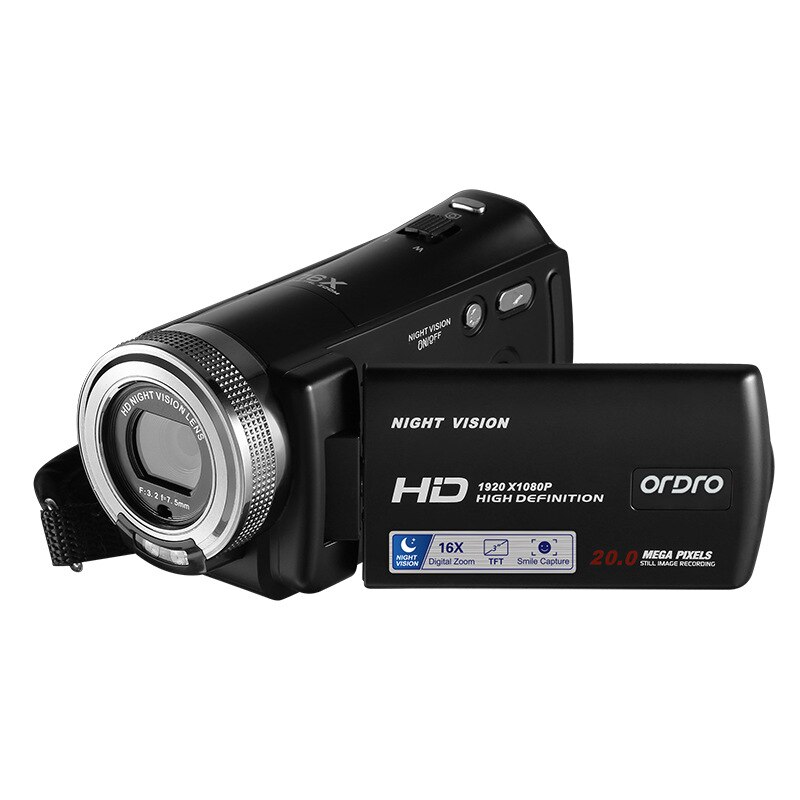 1080P Video Kamera Volle HD 16X Digital Zoomen Aufnahme Camcorder 3,0 Zoll Drehbare LCD Bildschirm Unterstützung Nachtsicht: 16g Erinnerung