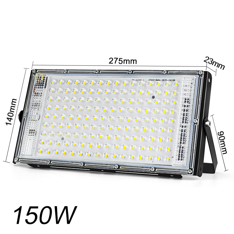 Led-Schijnwerper 50W 100W 150W Ip65 Waterdichte Ac 220V Outdoor Schijnwerper Led Reflector Straatverlichting Landschap Verlichting: green / Warm White (2700-3500K) / 90w