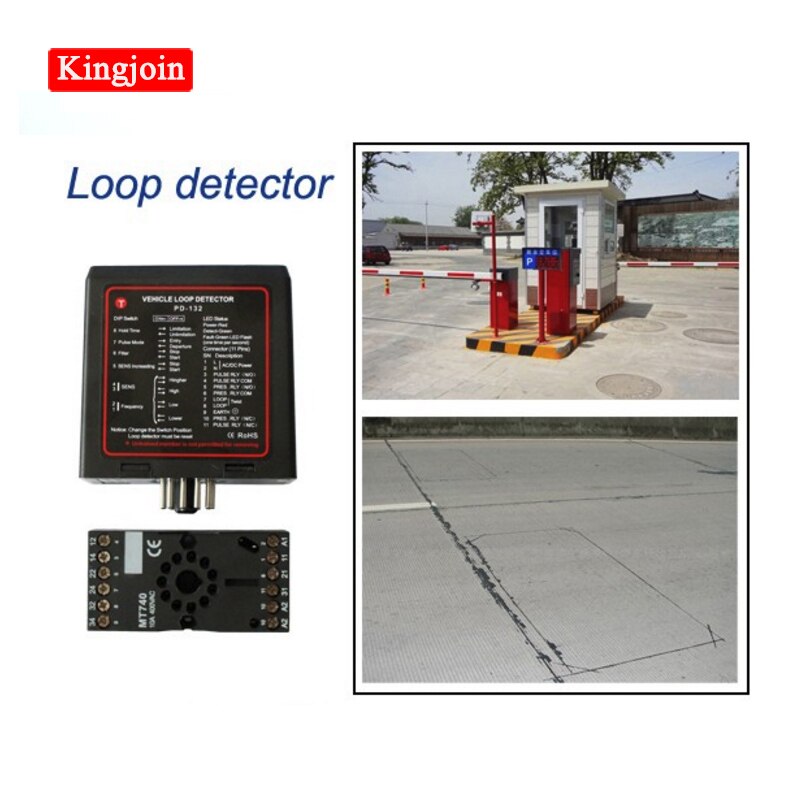 Gate loop detektor magnetisk køretøj loop detektor enkelt kanal brug til barriere skyde swing gate parkering barriere