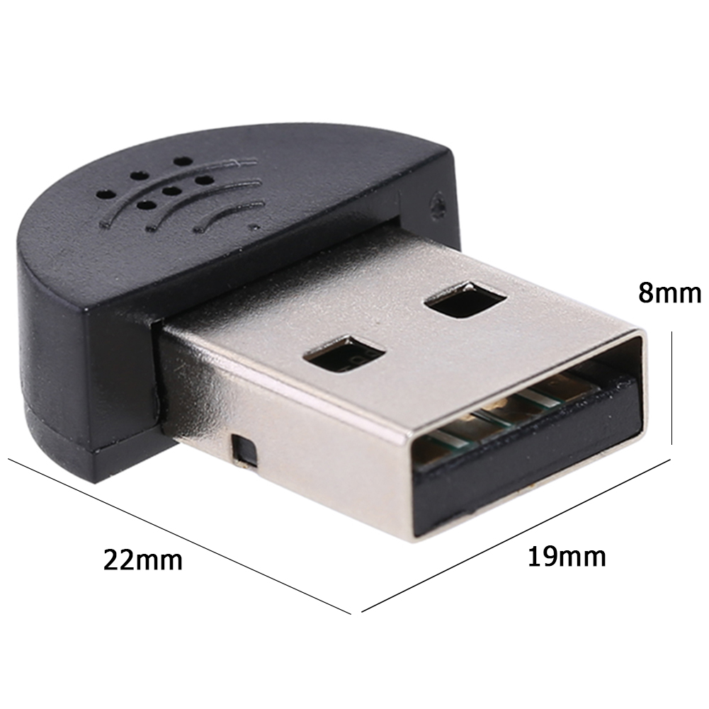 Adaptador de audio de micrófono USB portátil Conexión directa para computadora PC