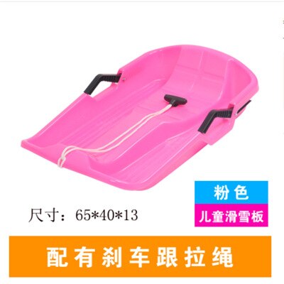 Kinderen ski unisex board dikke zand board snowboard slee: pink