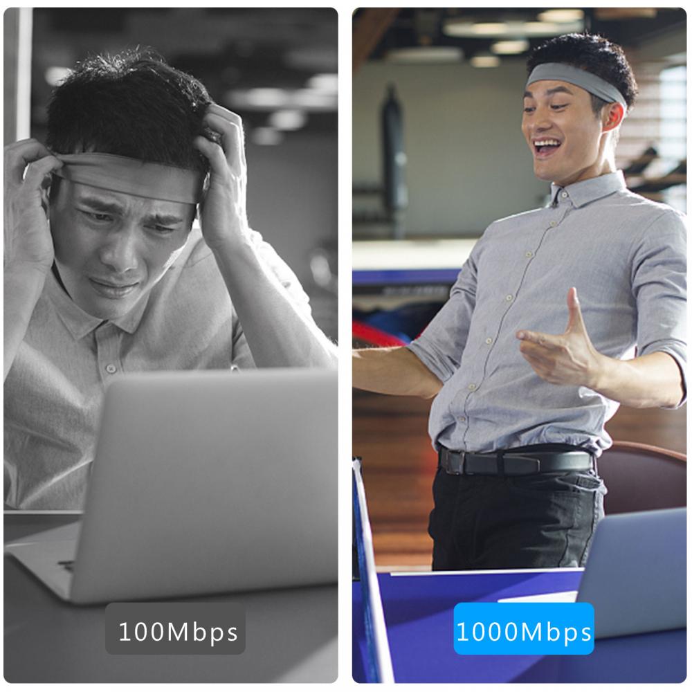 Switch Gigabit a 5 porte e 8 porte TEROW, switch di rete Ethernet 10/100/1000 Mbps con 802.3at/af, design silenzioso plug-and-play compatto