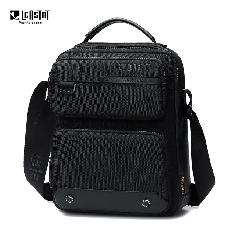 LEASTAT Casual Men&#39;s Shoulder Bag Oxford Multifunctional Men Crossbody Bag Multi-pocket Waterproof Chest Bag Handbag