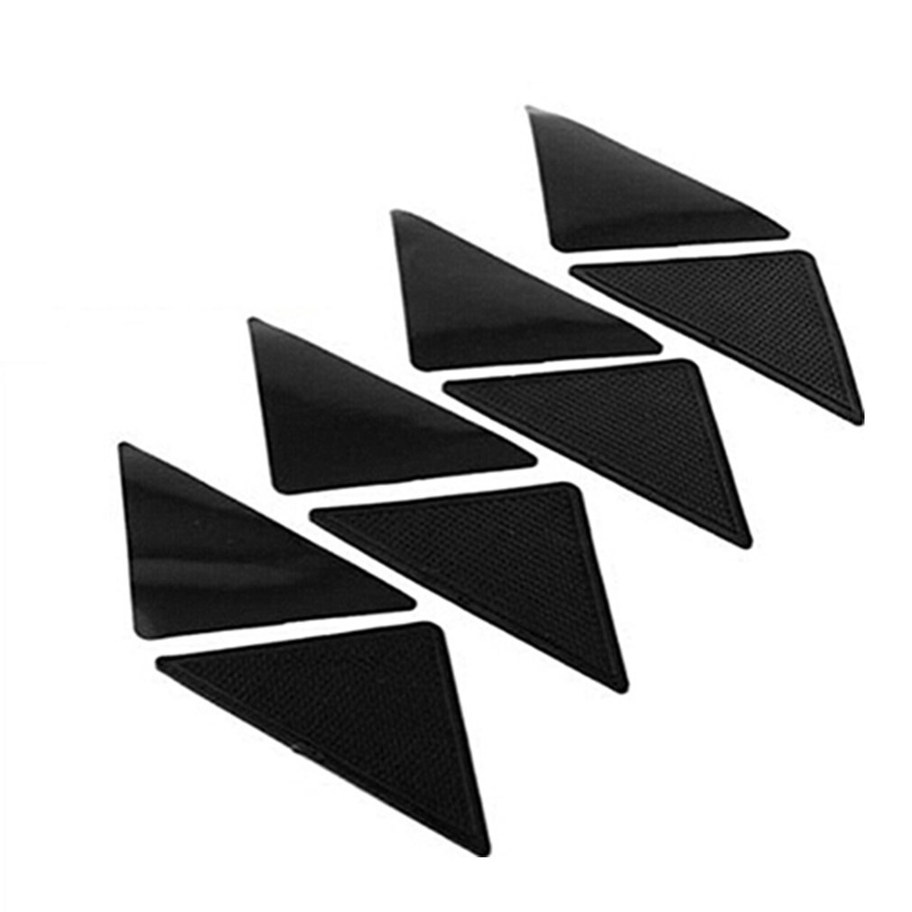 Anti Skid Rug Carpet Mat Non Slip Grip Small Corners Triangular Pad Washable Removable Strong Adhesive