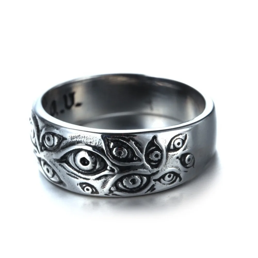 Bague œil du diable pour hommes et femmes, Vintage, gothique, minimaliste, tendance, Niche de rue, fête, créative, Hip Hop, Niche, , bijoux