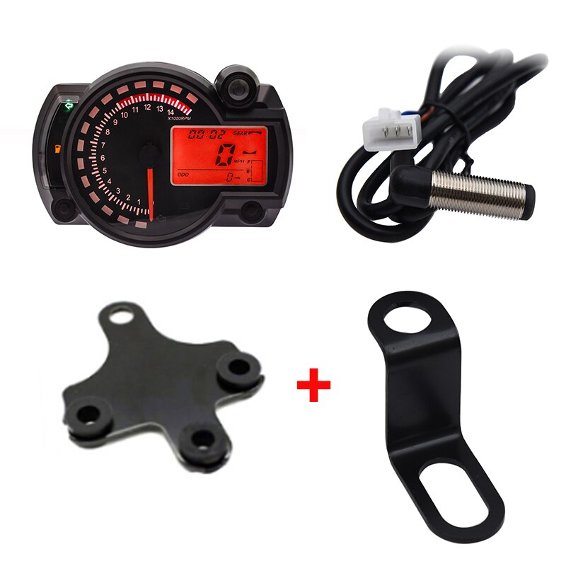 Universal KOSO LCD Digital Motorcycle RX2N Odometer Speedometer Meter Instrument Adjustable MAX 299KM/H 7colors Dashboard