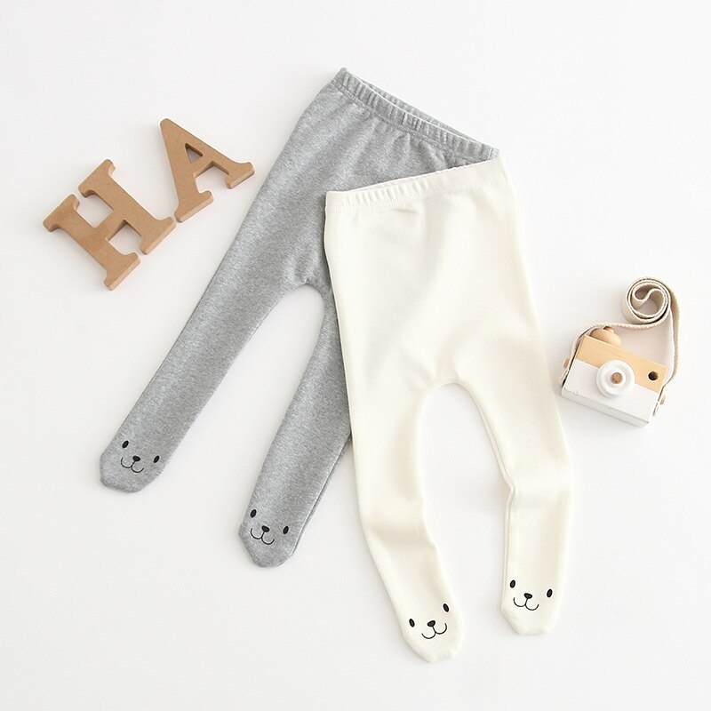 Lente Koreaanse Stijl Kinderkleding Baby Meisje Legging Een Stuk Baby Voet Bodem Sokken Katoen Pasgeboren Kinderen jongen