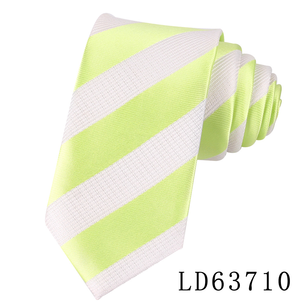 Cravates Jacquard à Carreaux pour Homme et Femme, en Polyester, Rayé, pour Mariage, Business, pour Adulte, Slim,: Argent