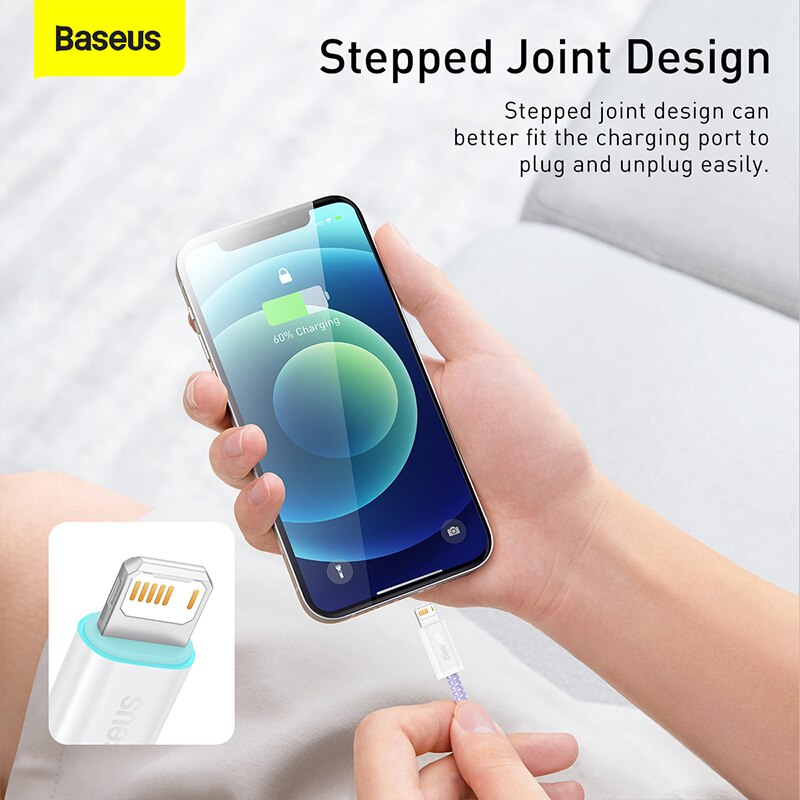 Baseus Usb Kabel Voor Iphone 13 12 11 Pro Max X Xs Xr 8 7 2.4A Snel Opladen Telefoon Data draad Koord Voor Ipad Usb Lader Kabel