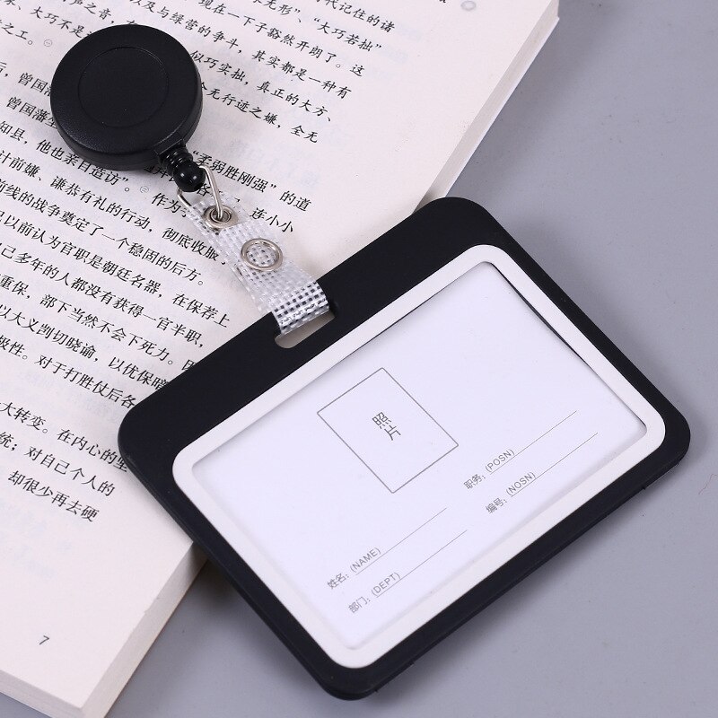 1 Piece Retractable Nurse Badge Holder Business Worker ID Card Holder Exhibition ID Clip Keychains: 4