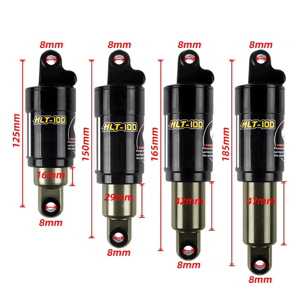 HLT-100 Bicycle Hydraulic Spring Shock Absorber Electric Vehicle Snowmobile Mountain Bike Rear Shock Absorber