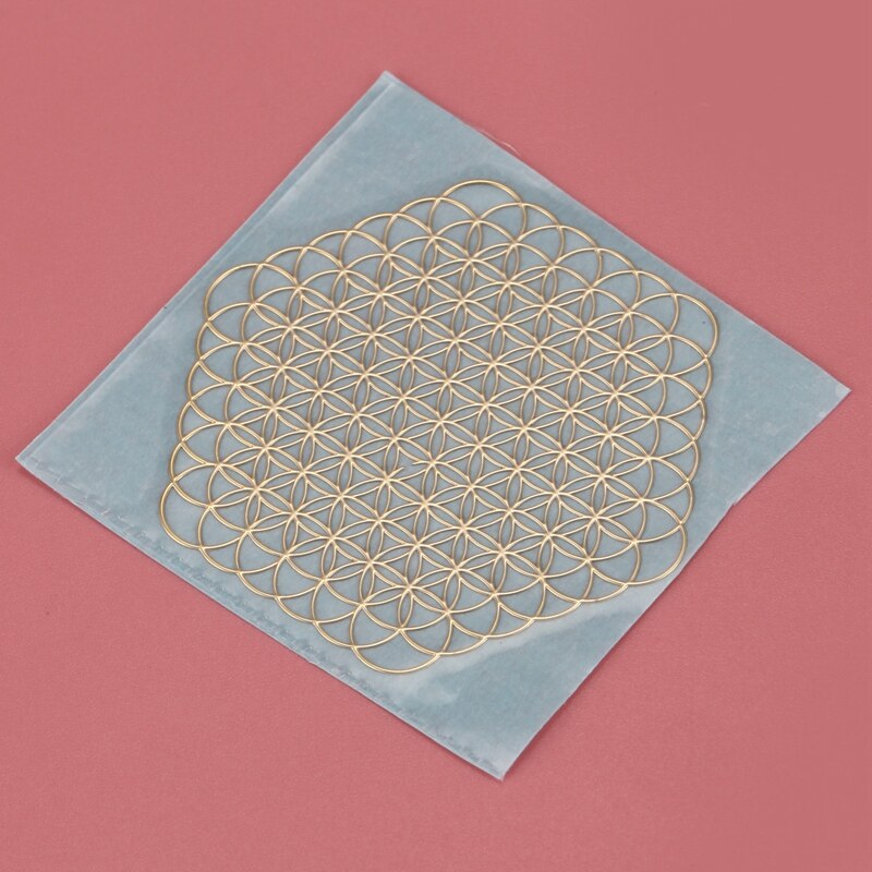 4 Teile/satz Neue Metall Energie Dekor Aufkleber Blume Des Lebens