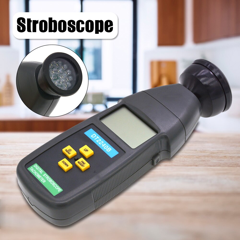 N  dt2240b digital beröringsfri blixt stroboskop varvräknare fotoelektrisk varvtalsmätare 60-40000 rpm hastighetsmätare testare