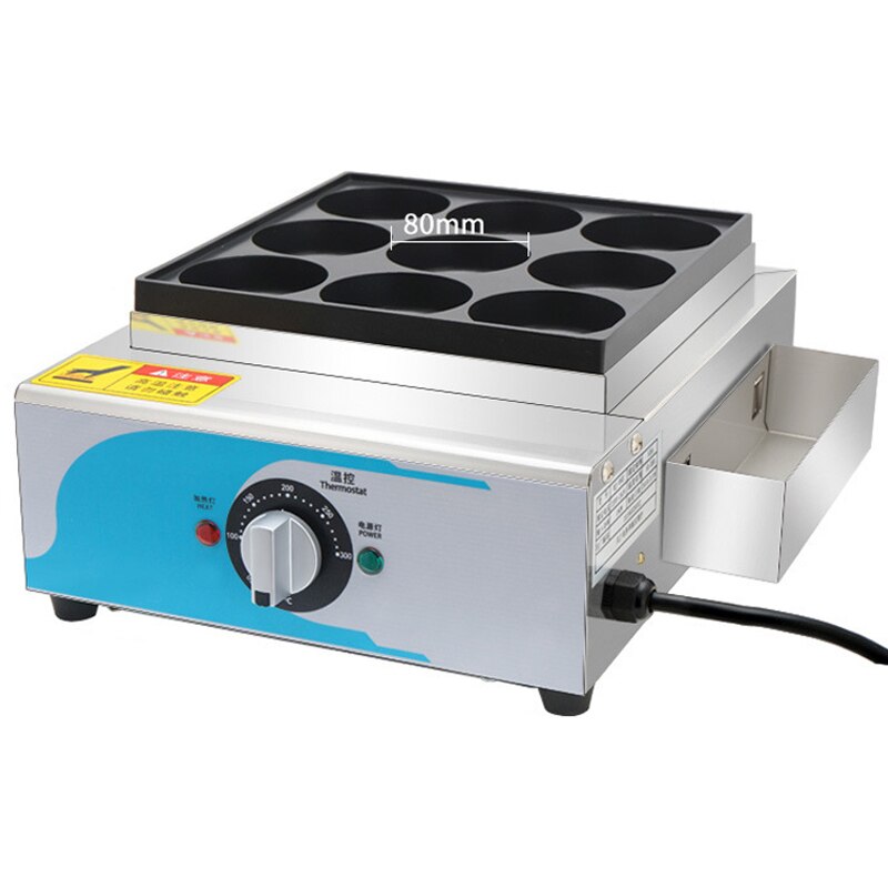 RJ-9KE Egg burger machine oven commercial electric Chinese hamburger machine red bean cake machine egg meat burger machine