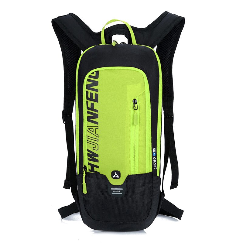 Waterdichte fietsrugzak 6l heren dames mtb mountainbike waterzak nylon fietsen wandelen kamperen hardlopen hydratatie rugzak: Groene kleur