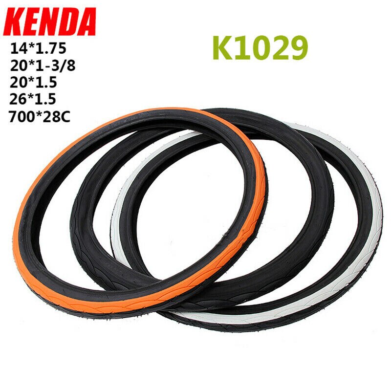 KENDA 700C Road bike tire 14"/20"/26"Clincher Bike Tyres 1.5/1.75/1-3/8/28" Outer Tube MTB Tyre 80PSI Bicycle Wheel cycling Part