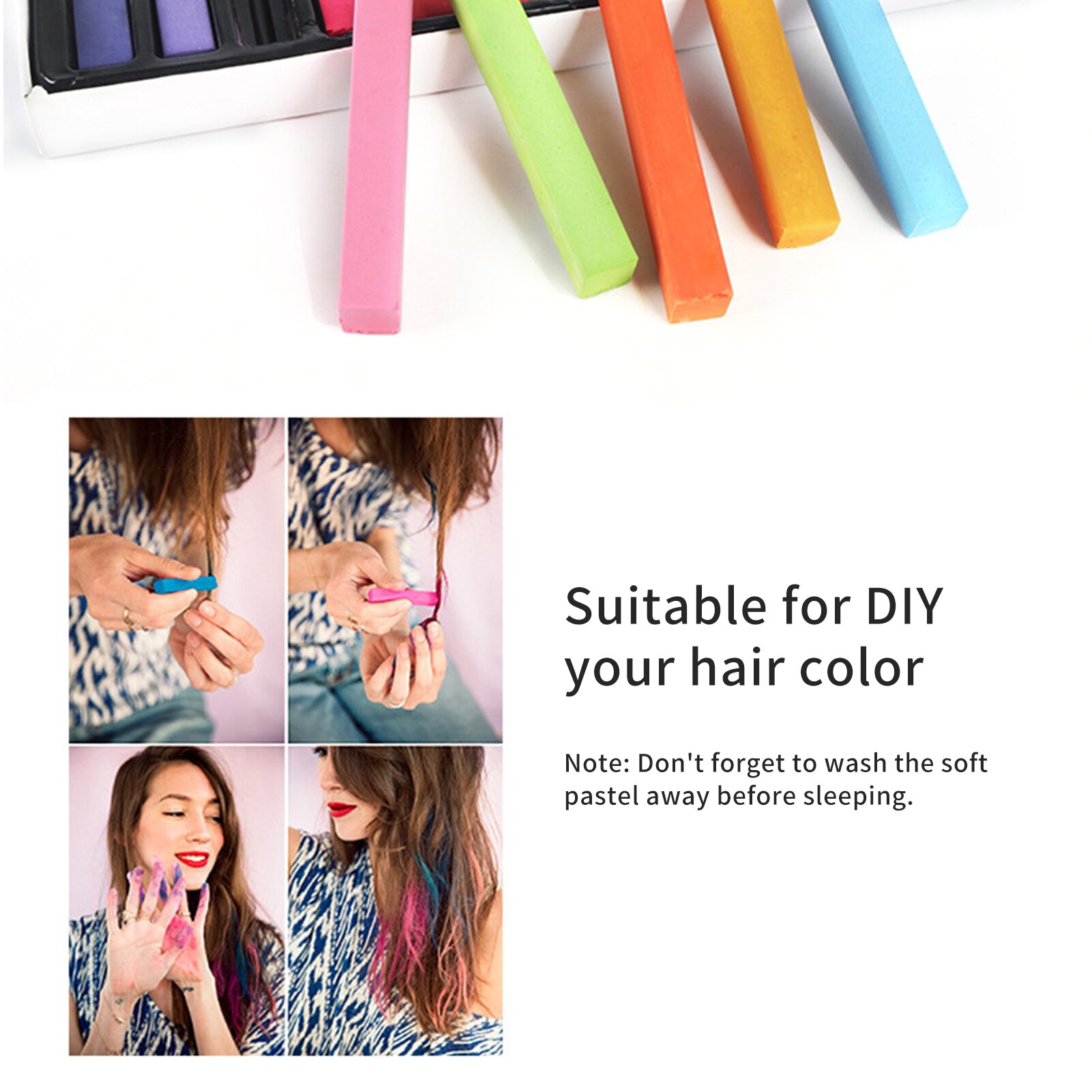 Square Pastel Set 24 Colors Soft Dry Pastel Artist Chalk Pastel Sticks Non Toxic for Office School Art Drawing Painting Supplies