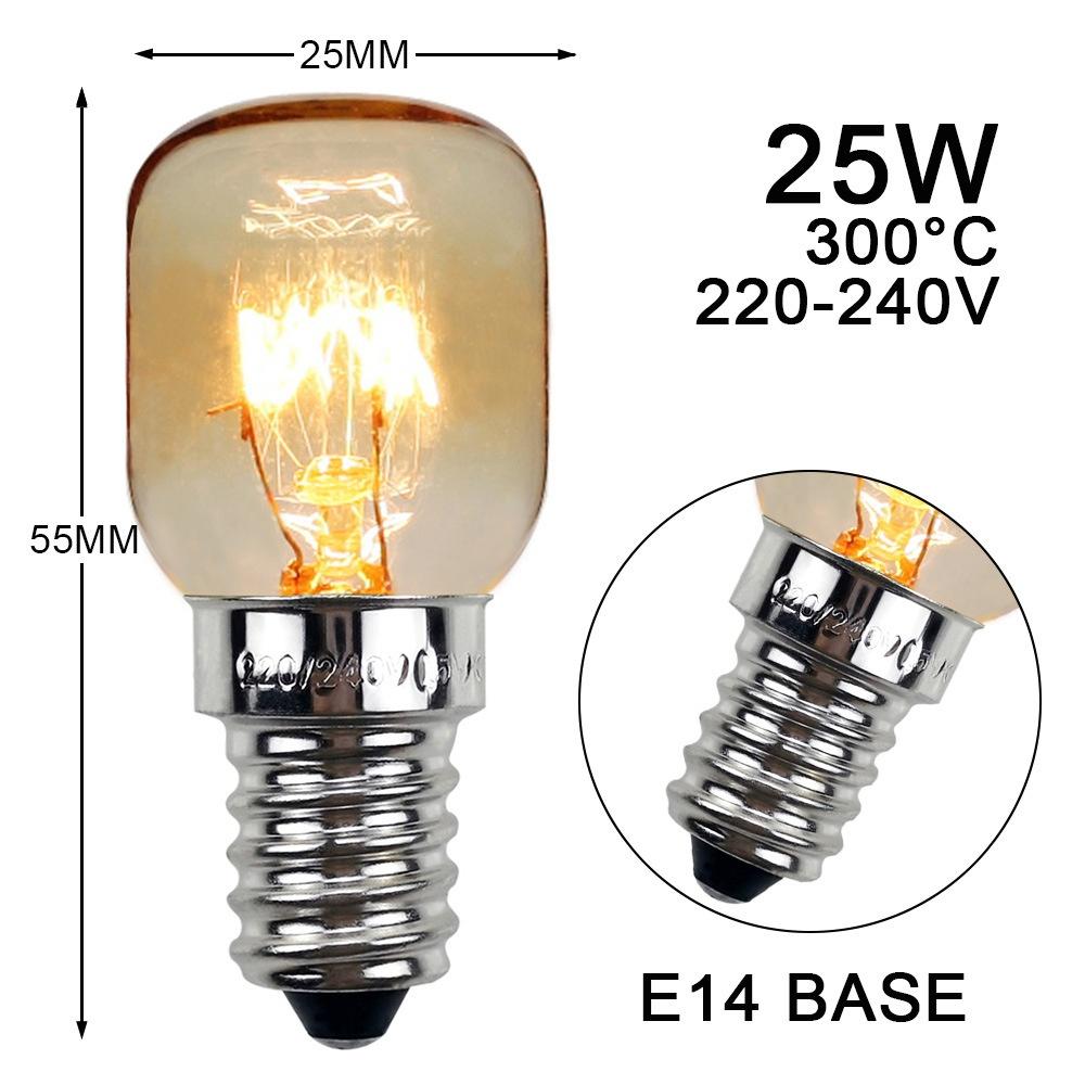 Hittebestendige Oven Licht Hete Zout Bol 15W 25W Koelkast Licht Afzuigkap Lamp E14 Zoutbol Hoge Temperatuur