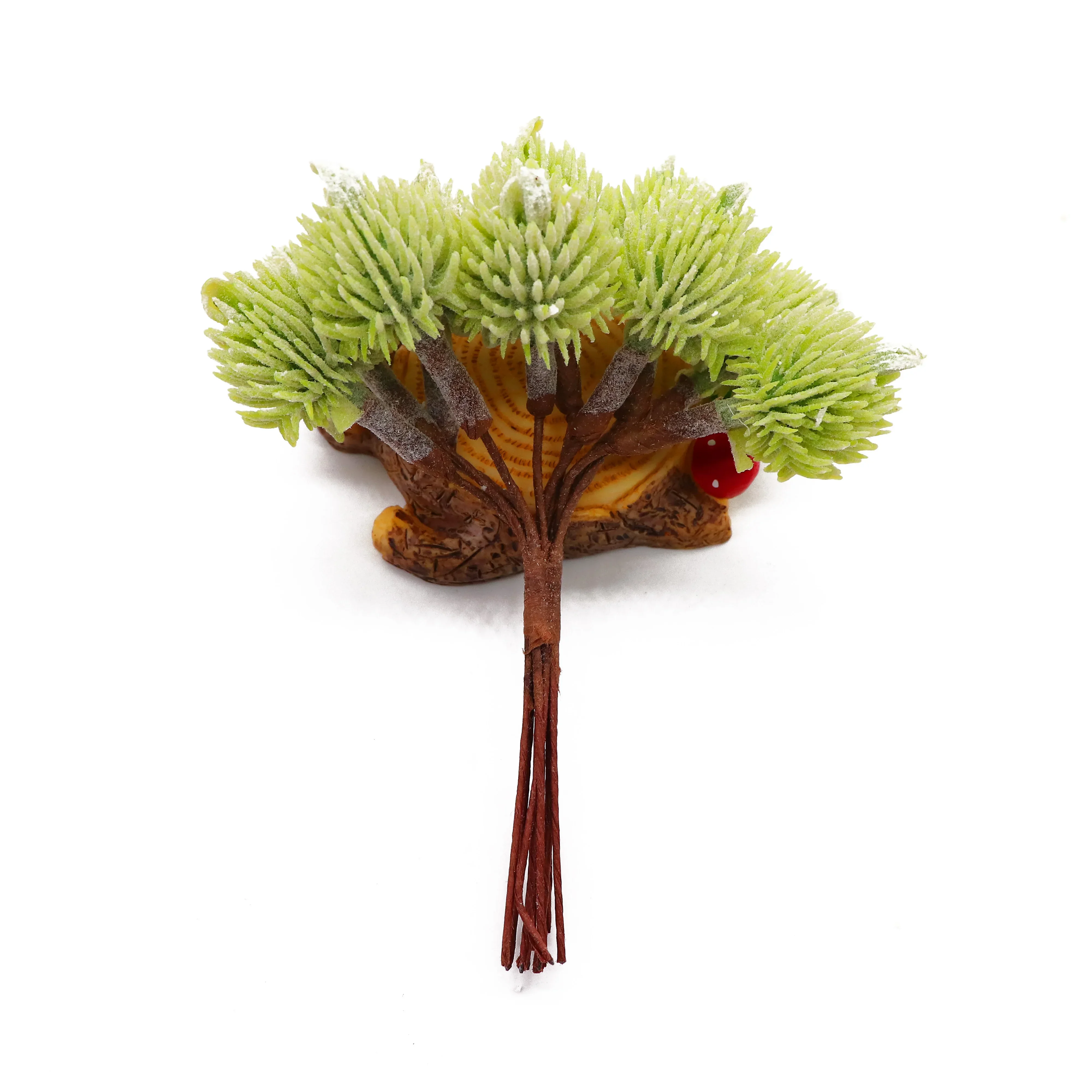 6 stücke/10 stücke Grün Kunststoff kiefer kegel vasen für Heimat Dekor hochzeit dekorative blumen kränze weihnachten Handwerk künstliche pflanzen