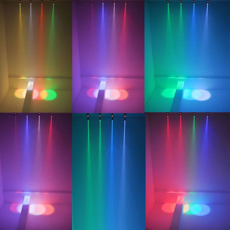 1W RGBW LED Stage Lighting Pinspot Beam Spotlight DJ DISCO Party KTV Backlight Stage Light