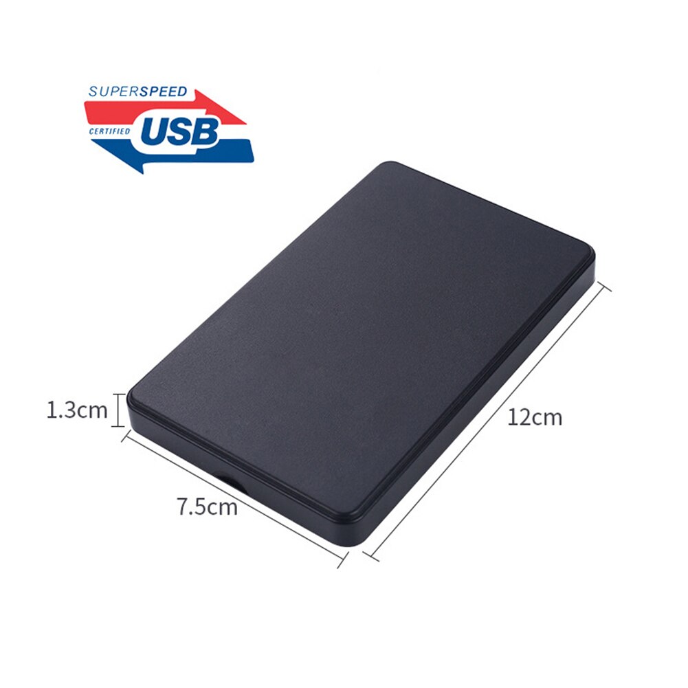 Caixa para hdd 2.5 de alta velocidade, capa para disco rígido externo de 3.0 polegadas com usb 2.5, 5gbps