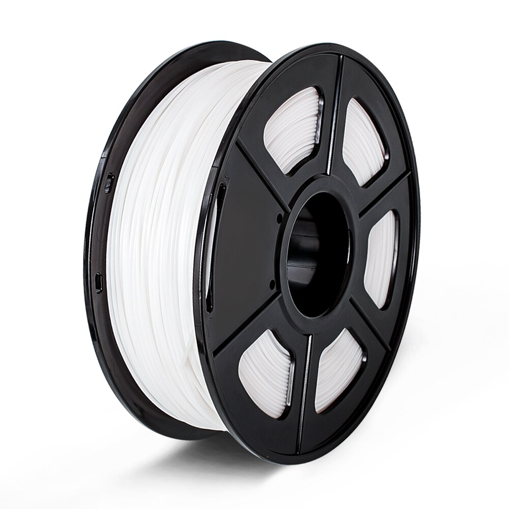 SUNLU ABS 3D Filament 1.75 MM 1kg Plastic ABS 3D Printer Filaments Overseas Fast 3D Printing Materials: ABS White-S