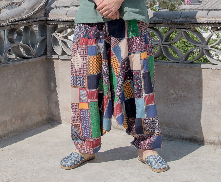 Hiphop herr haremsbyxor baggy gren träningsbyxor vida ben joggare man byxor kläder pantalones hombre: 004