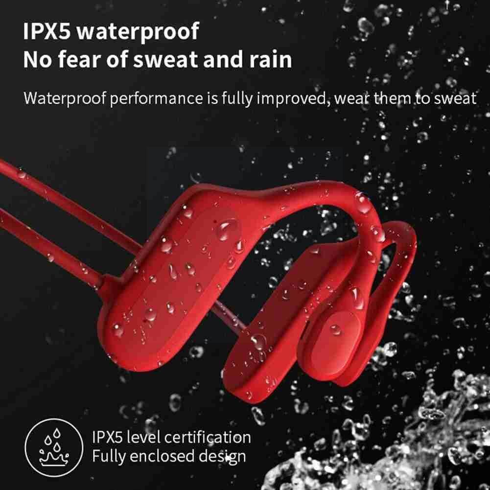 Wasserdichte, geräuschunterdrückende knochenleitungskopfhörer, stereo, kabellos, sport, freisprecheinrichtung, ohrhörer mit mikrofon, bluetooth, he  u7 u 4