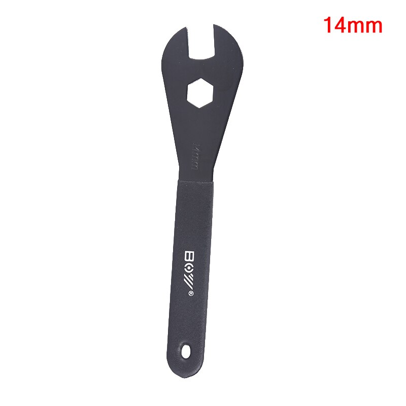 Carbon Steel Bicycle Spanner Wrench Spindle Axle Bicycle Fit for 13mm 14mm 15mm 16mm 17mm 18mm 19mm Cone Bike Repair Tool: 14mm