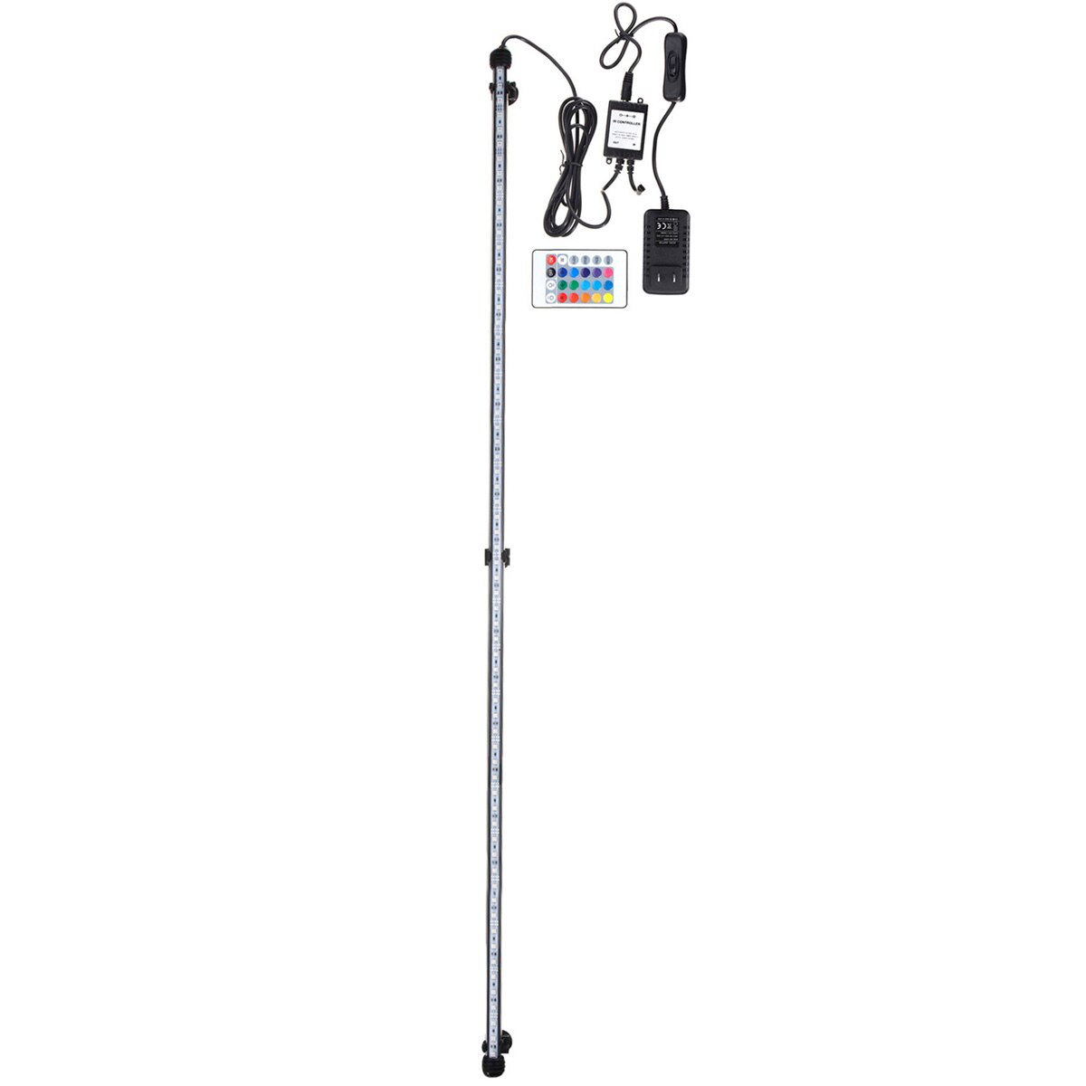 112cm 13.4w 5050 rgb led aquariumverlichting aquarium onderwaterverlichting aquatische luchtbel zuurstoflamp eu/us/uk/au stekker: Ons stekker