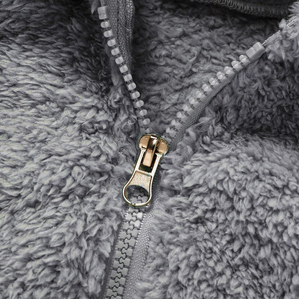 -né Bébé Garçon Hiver Polaire Jumpsuit Solide Barboteuse À Capuche Manteau Vêtement D'extérieur