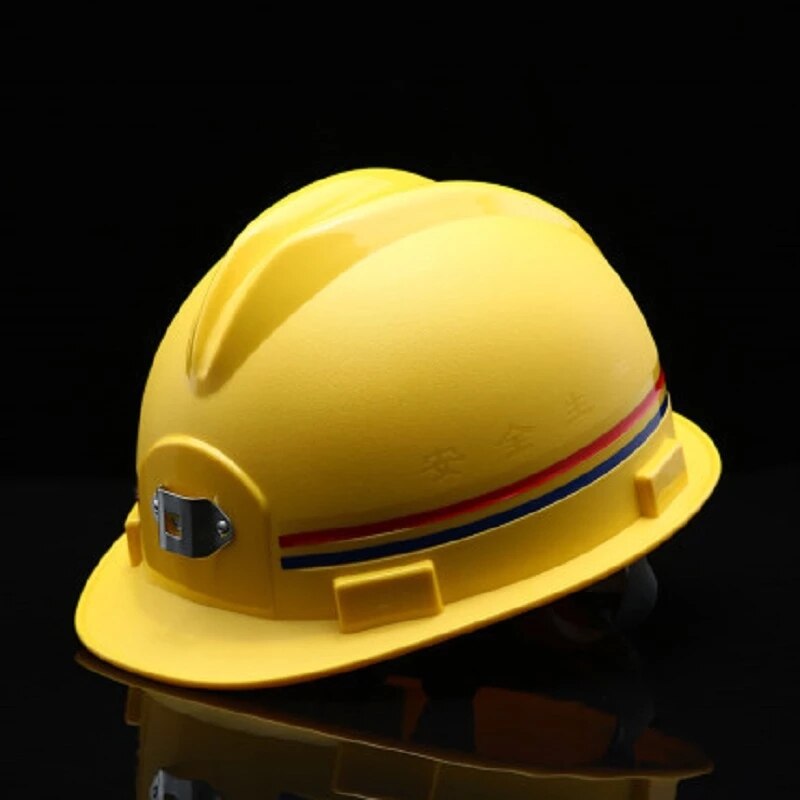 Casco de seguridad para mina subterránea, banda reflectante ABS mate, lámpara de minero portátil, casco de seguridad transpirable para trabajo
